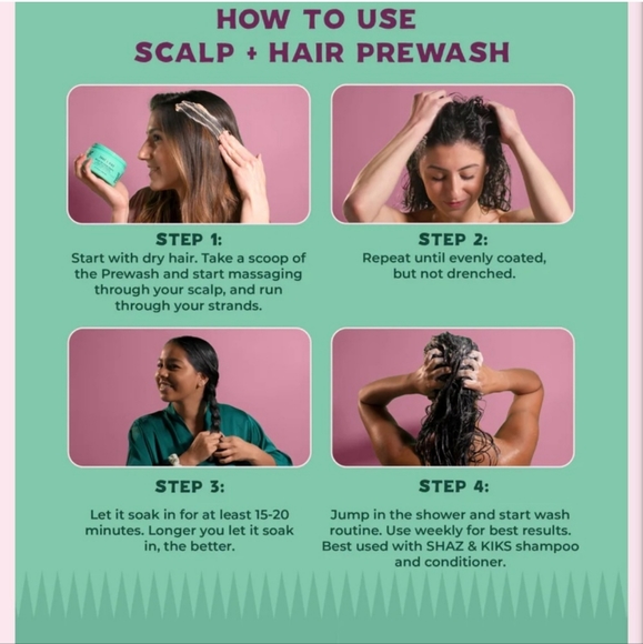 Sephora Shaz & Kiks Scalp + Hair Prewash Mask Fine Thin Dry Hair Treatment - Picture 3 of 6